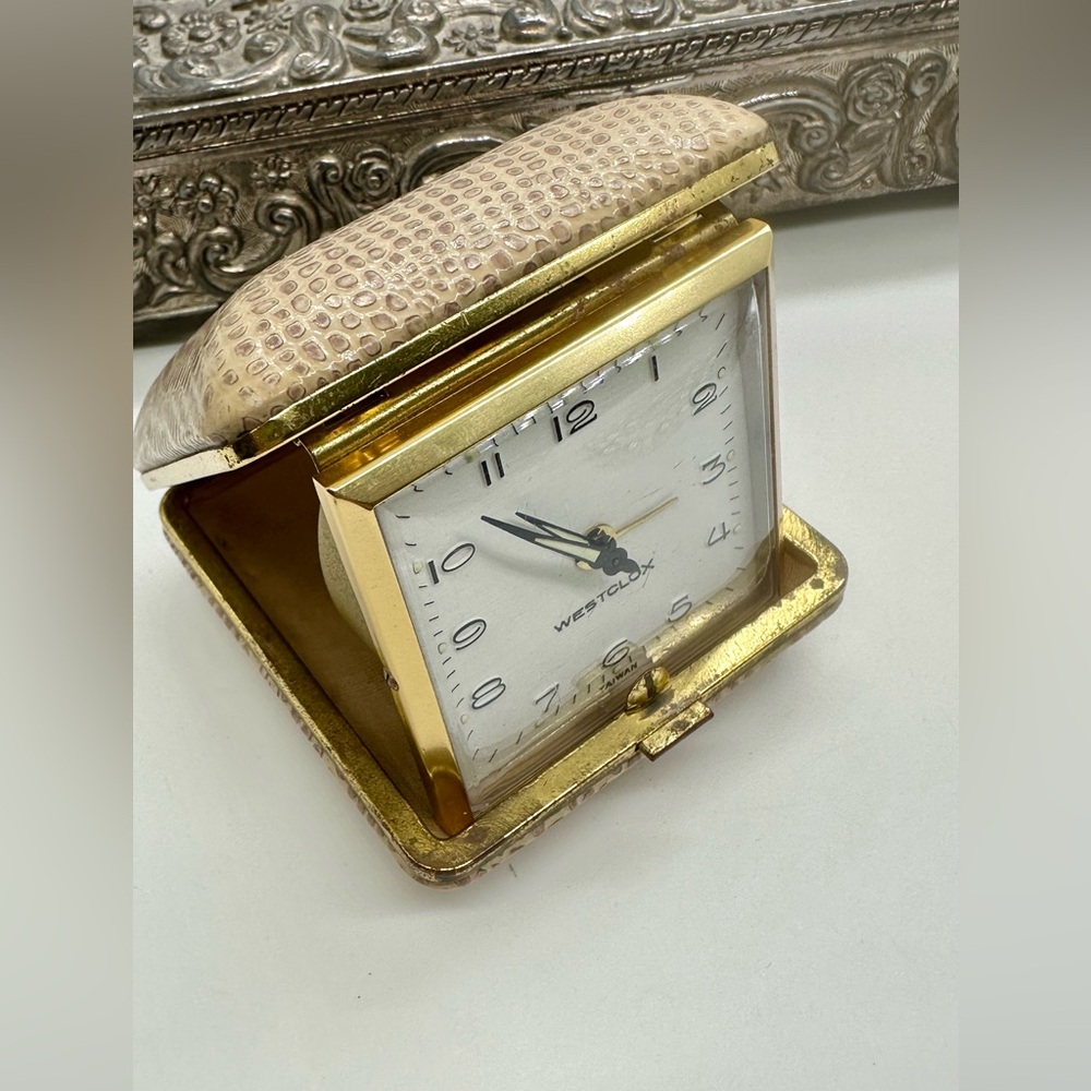Vintage Westclox travel alarm clock